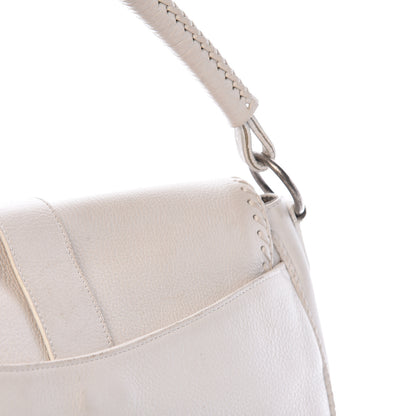 Christian Dior Calfskin Whipstitch Gaucho Double Saddle Bag White 20 of 20