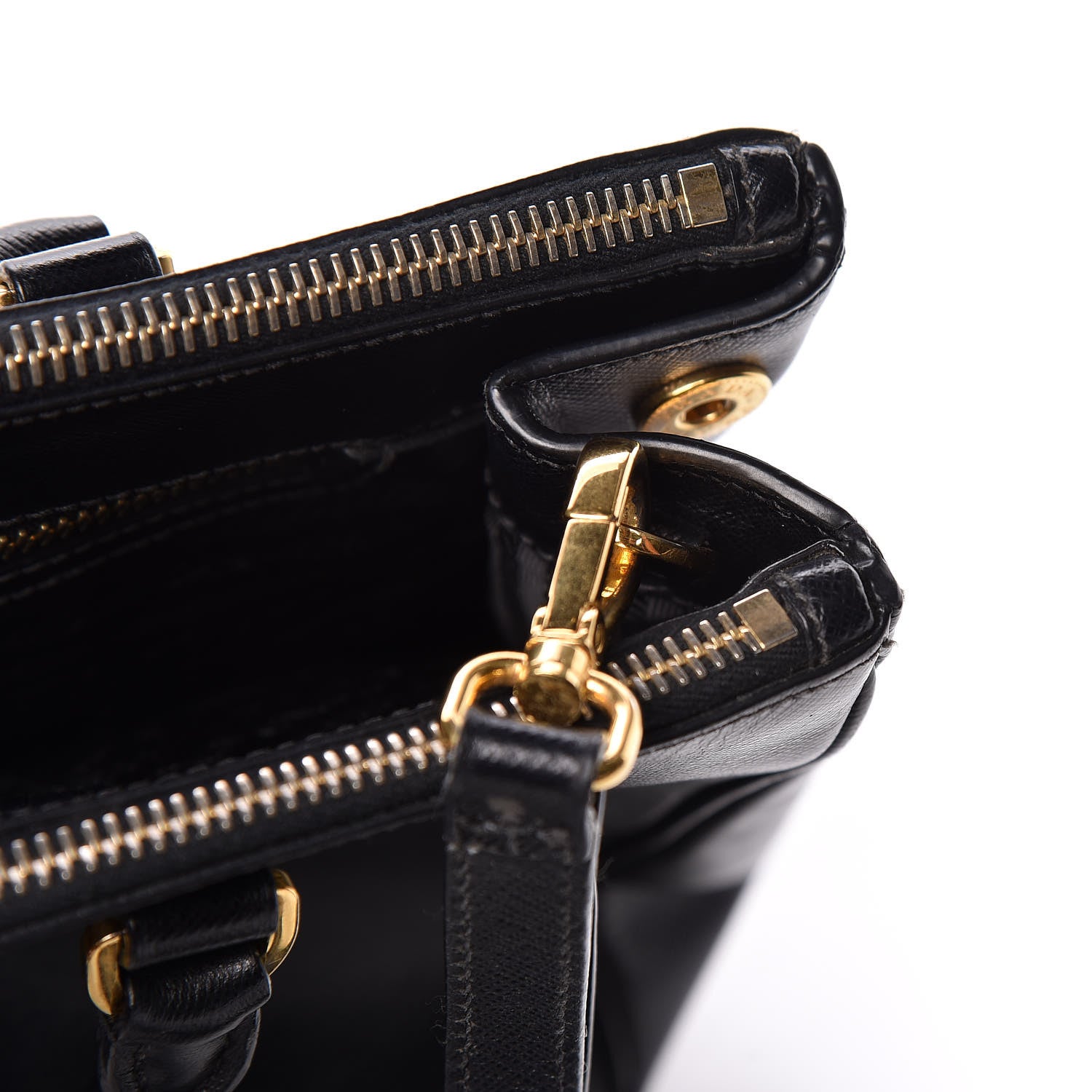 Prada Saffiano Small Galleria Double Zip Tote Black 19 of 20