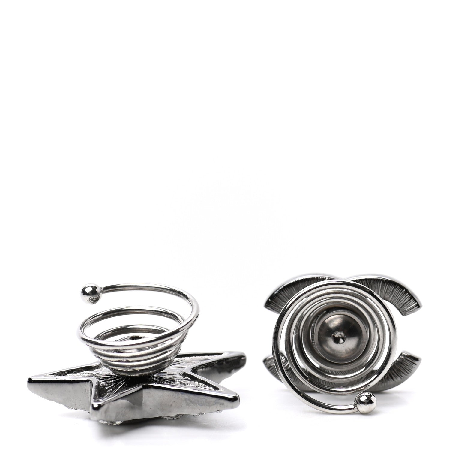Chanel Ruthenium Crystal CC Star Hair Accessory Set 3 of 4