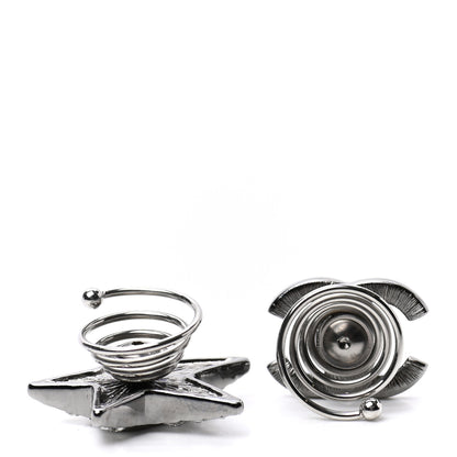 Chanel Ruthenium Crystal CC Star Hair Accessory Set 3 of 4