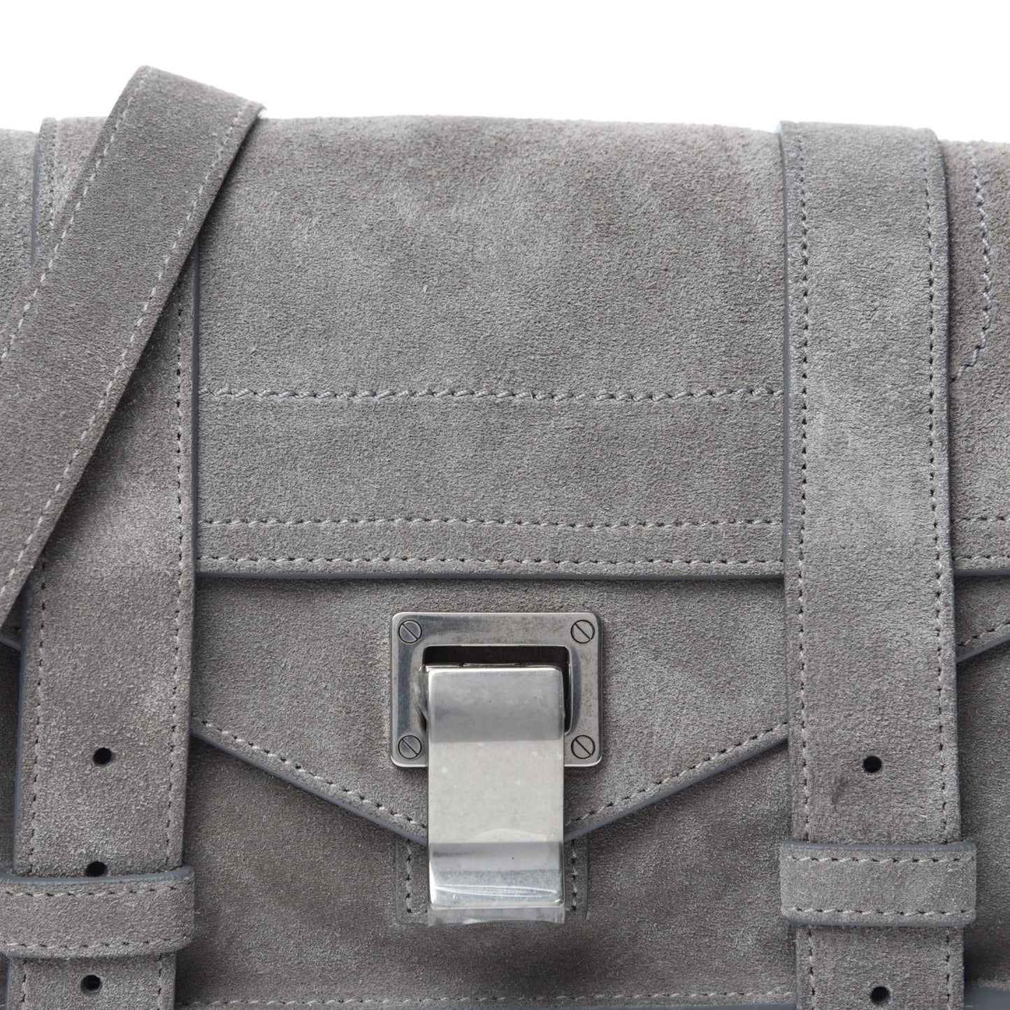 Suede PS1 Mini Crossbody Bag Dark Taupe