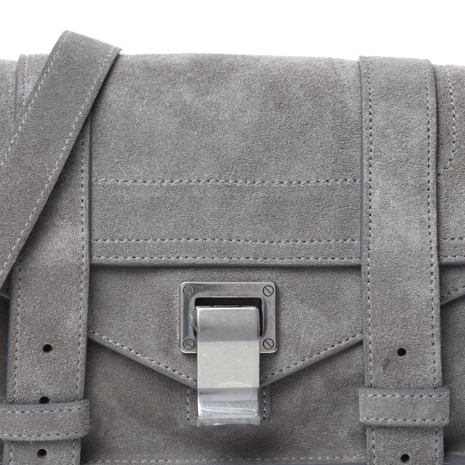 Proenza Schouler Suede PS1 Mini Crossbody Bag Dark Taupe 9 of 9