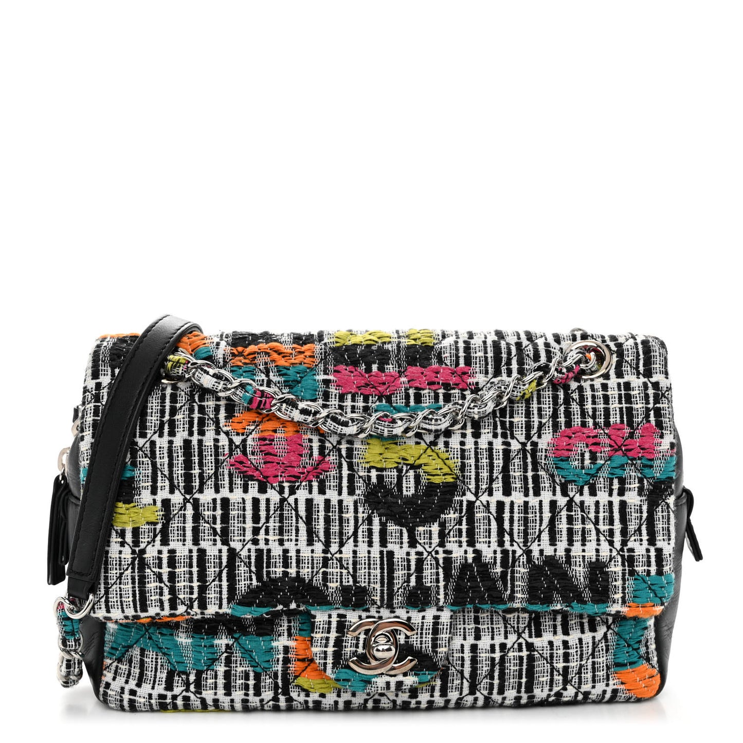 Fantasy Tweed Quilted Easy Flap Multicolor