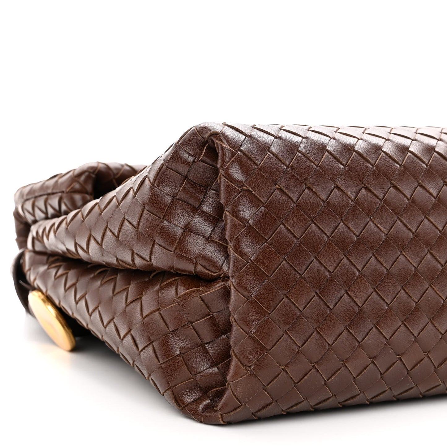 Nappa Intrecciato The Fold Crossbody Brown