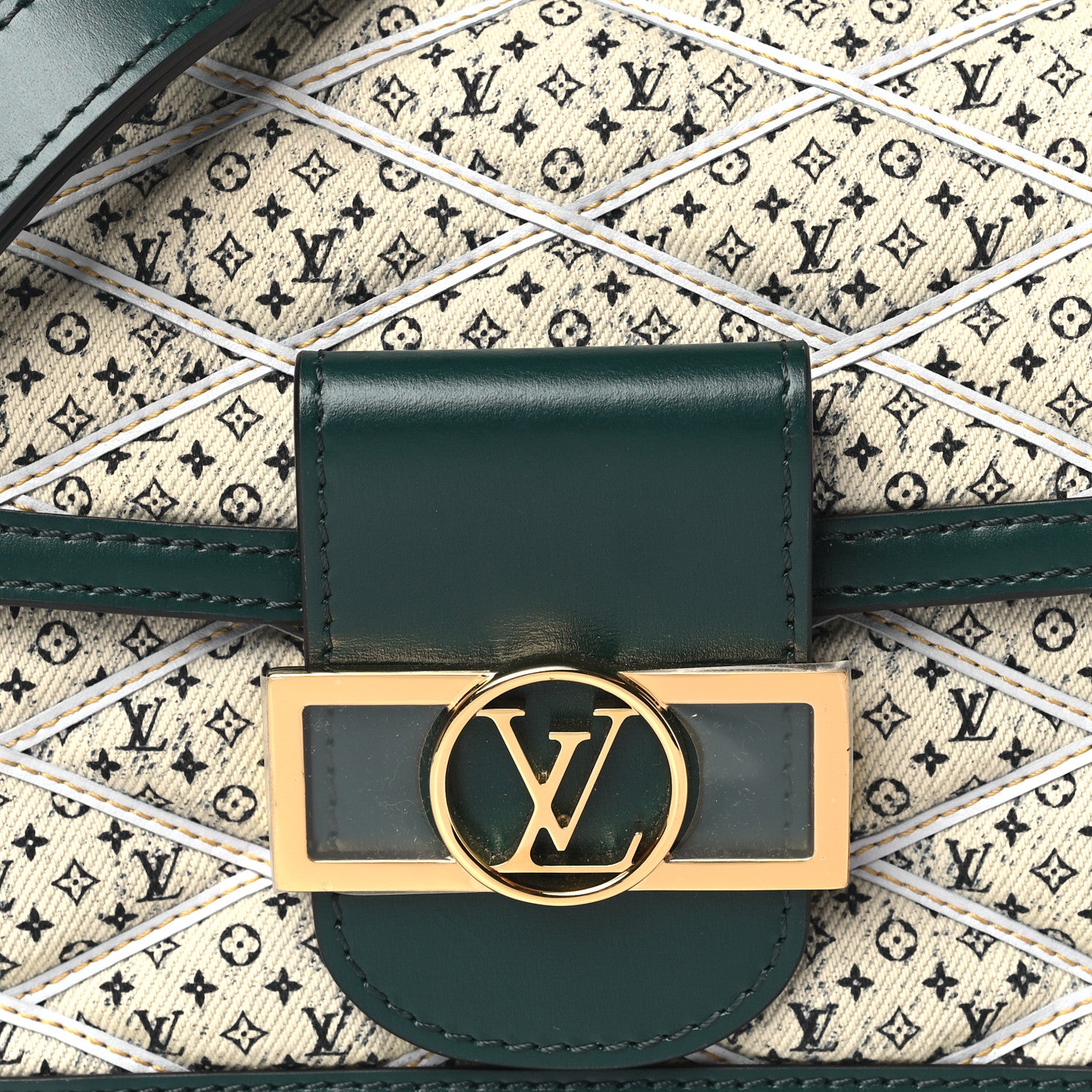 Louis Vuitton Reverse Monogram Mini Dauphine Green 7 of 9