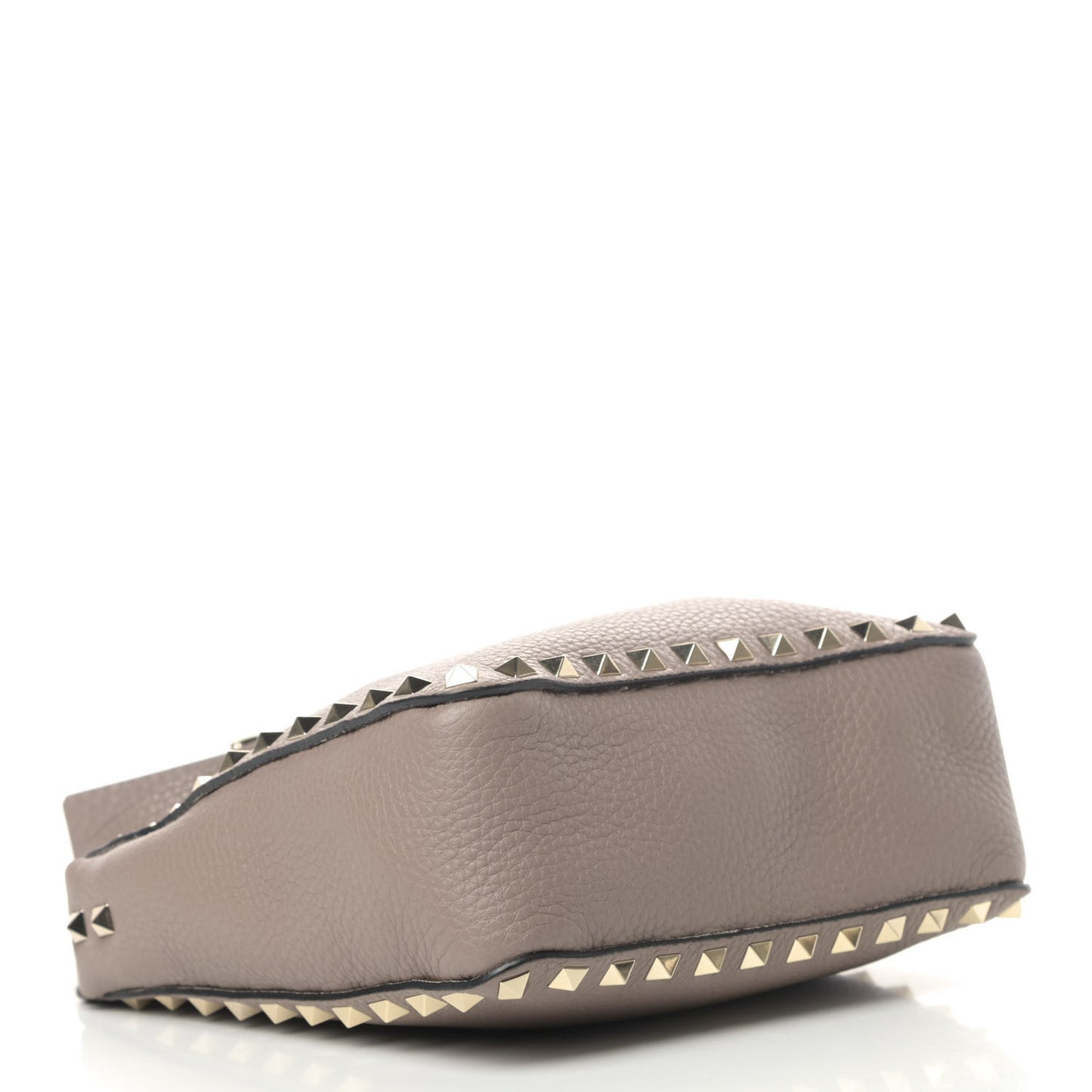 Pebbled Calfskin Mini Rockstud Flip-Lock Messenger Bag Poudre