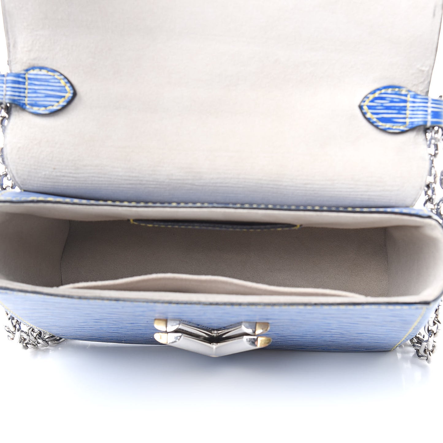 Epi Twist Shoulder Bag MM Denim Light