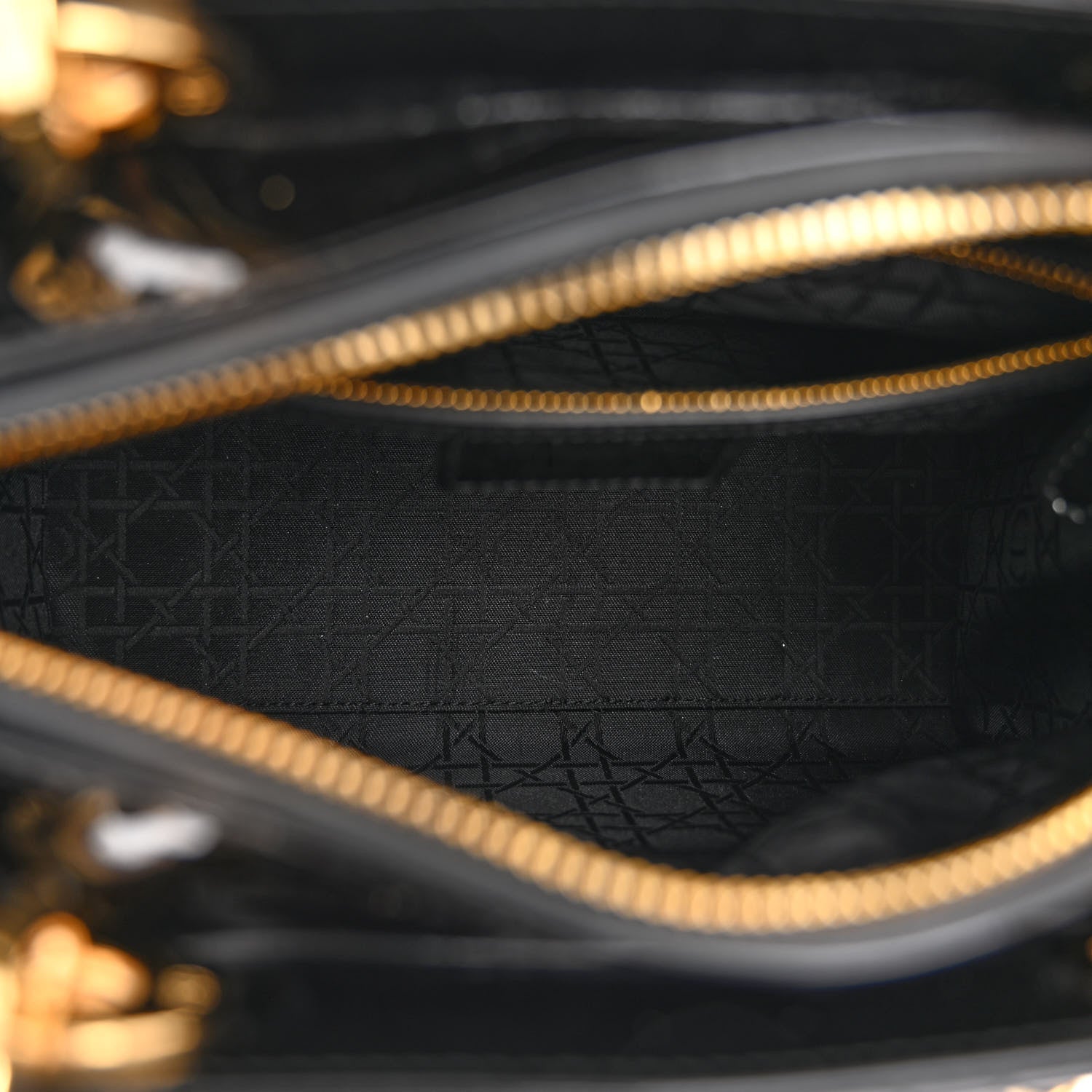 Christian Dior Patent Cannage Medium Lady Dior Black 5 of 11