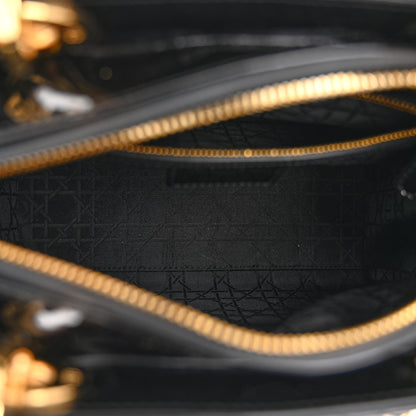 Christian Dior Patent Cannage Medium Lady Dior Black 5 of 11