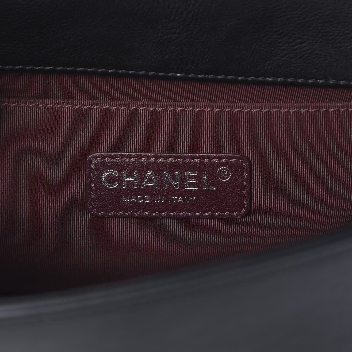 Chanel Calfskin Double Stitch Medium Boy Flap Black 6 of 12