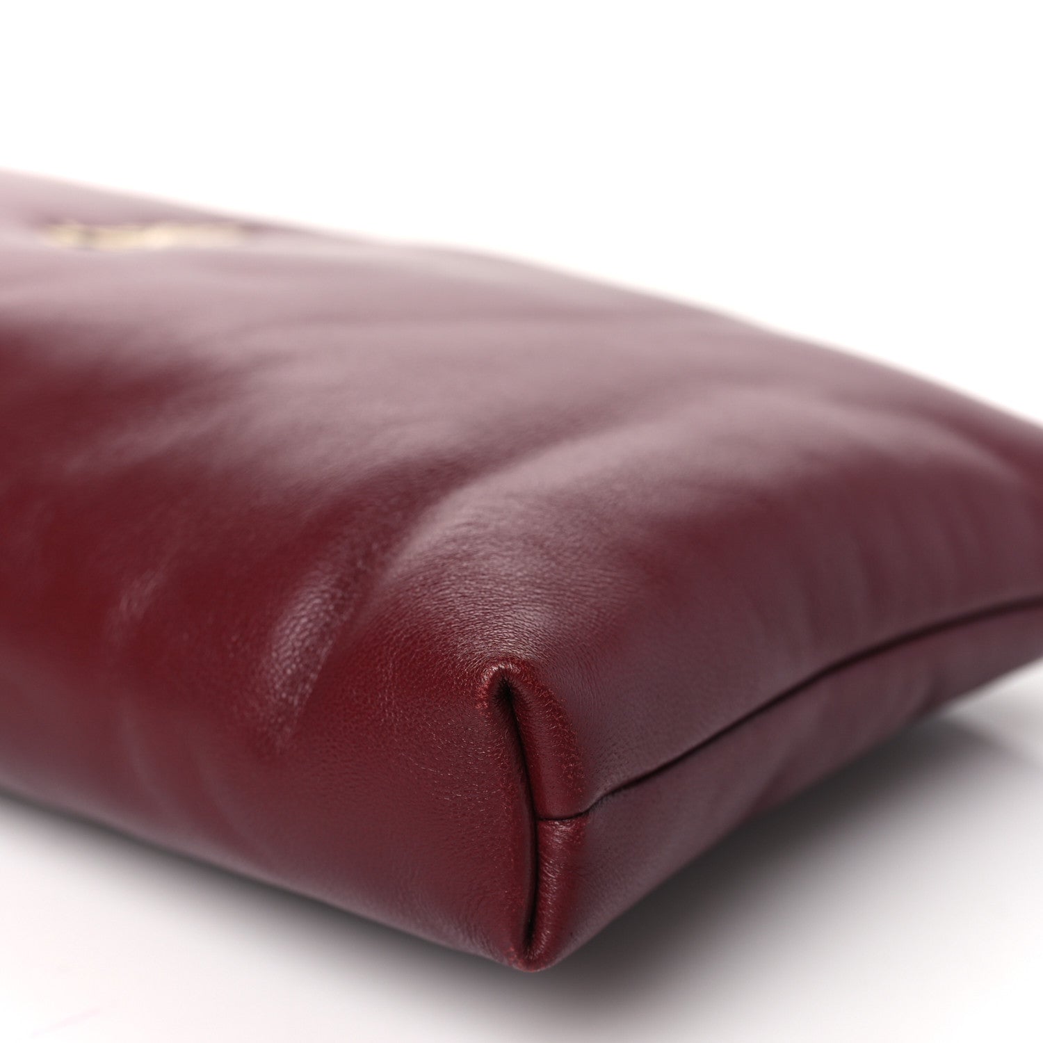 Saint Laurent Lambskin Long Calypso Pouch Rouge Merlot 10 of 10