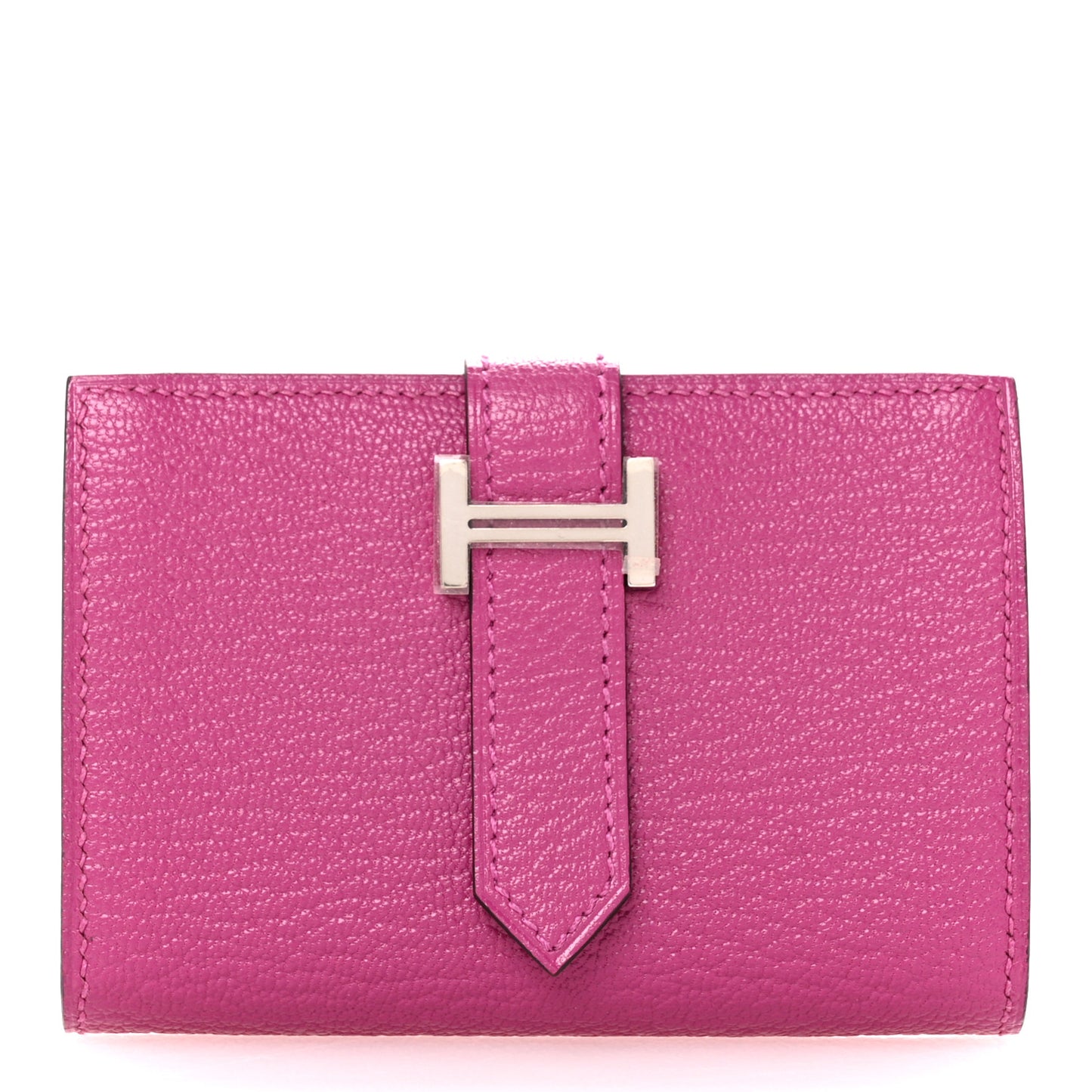 Chevre Mysore Mini Bearn Wallet Rose Pourpre