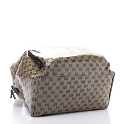 Gucci Crystal Monogram Backpack Dark Brown 3 of 10