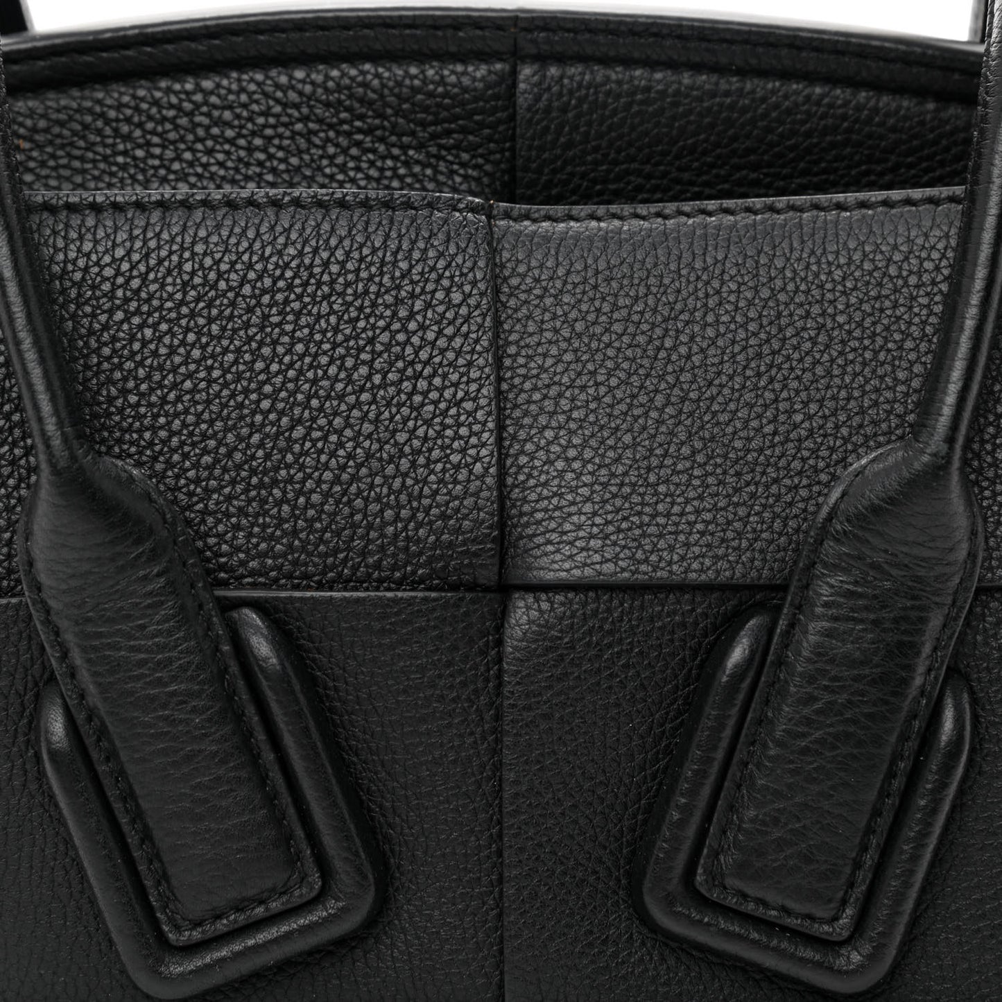 Grained Calfskin Mini Maxi Intrecciato Arco 33 Black