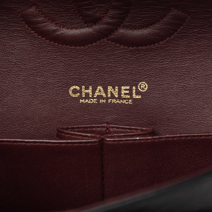 Chanel Lambskin Quilted Medium Double Flap Black 8 of 10