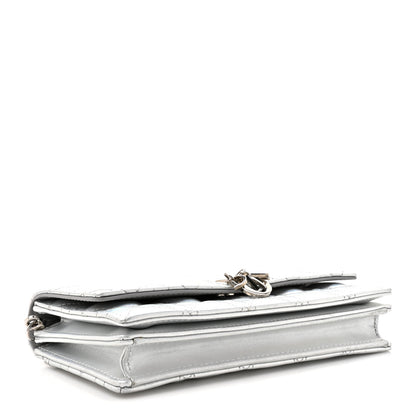 Christian Dior Iridescent Metallic Lambskin Cannage Mini My Dior Bag Silver 4 of 13