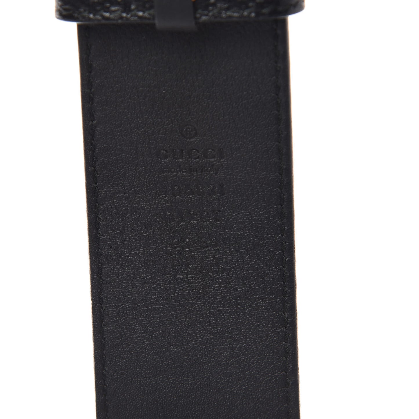 Textured Calfskin Double G 40mm Belt 95 38 Black