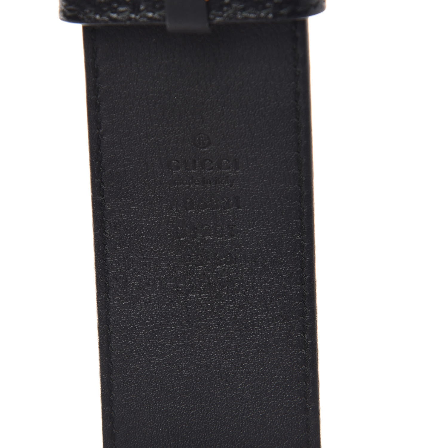 Gucci Textured Calfskin Double G 40mm Belt 95 38 Black 4 of 6