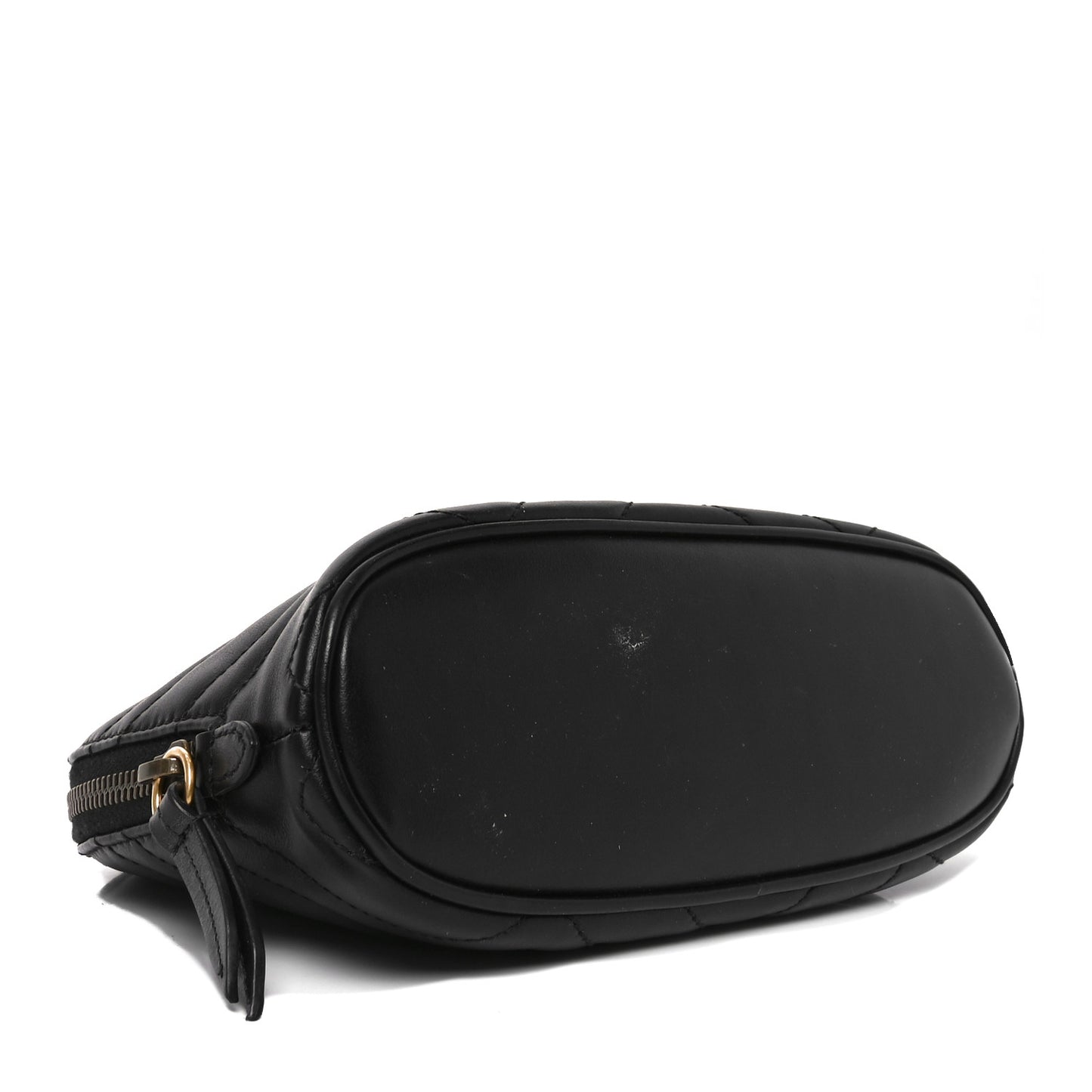 Calfskin Matelasse Large GG Marmont Pouch Cosmetic Case Black