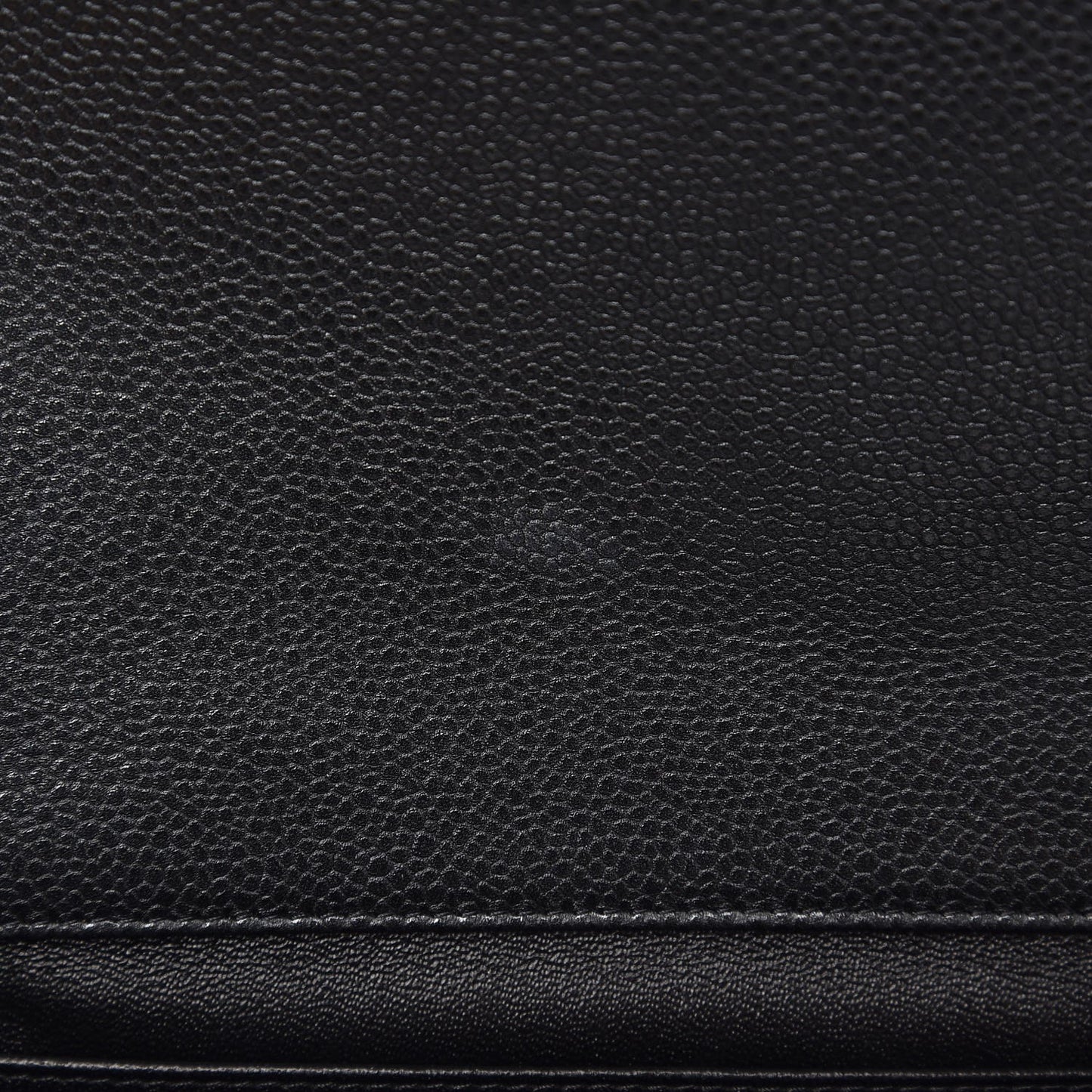 Caviar Quilted Clutch With Chain Flap Black