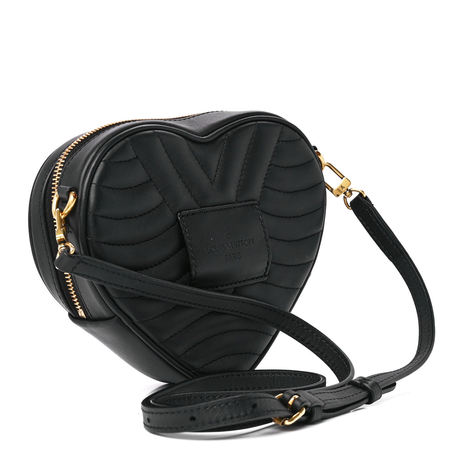 Louis Vuitton Calfskin New Wave Heart Bag Black 2 of 12