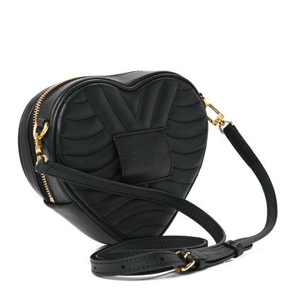 Louis Vuitton Calfskin New Wave Heart Bag Black 2 of 12