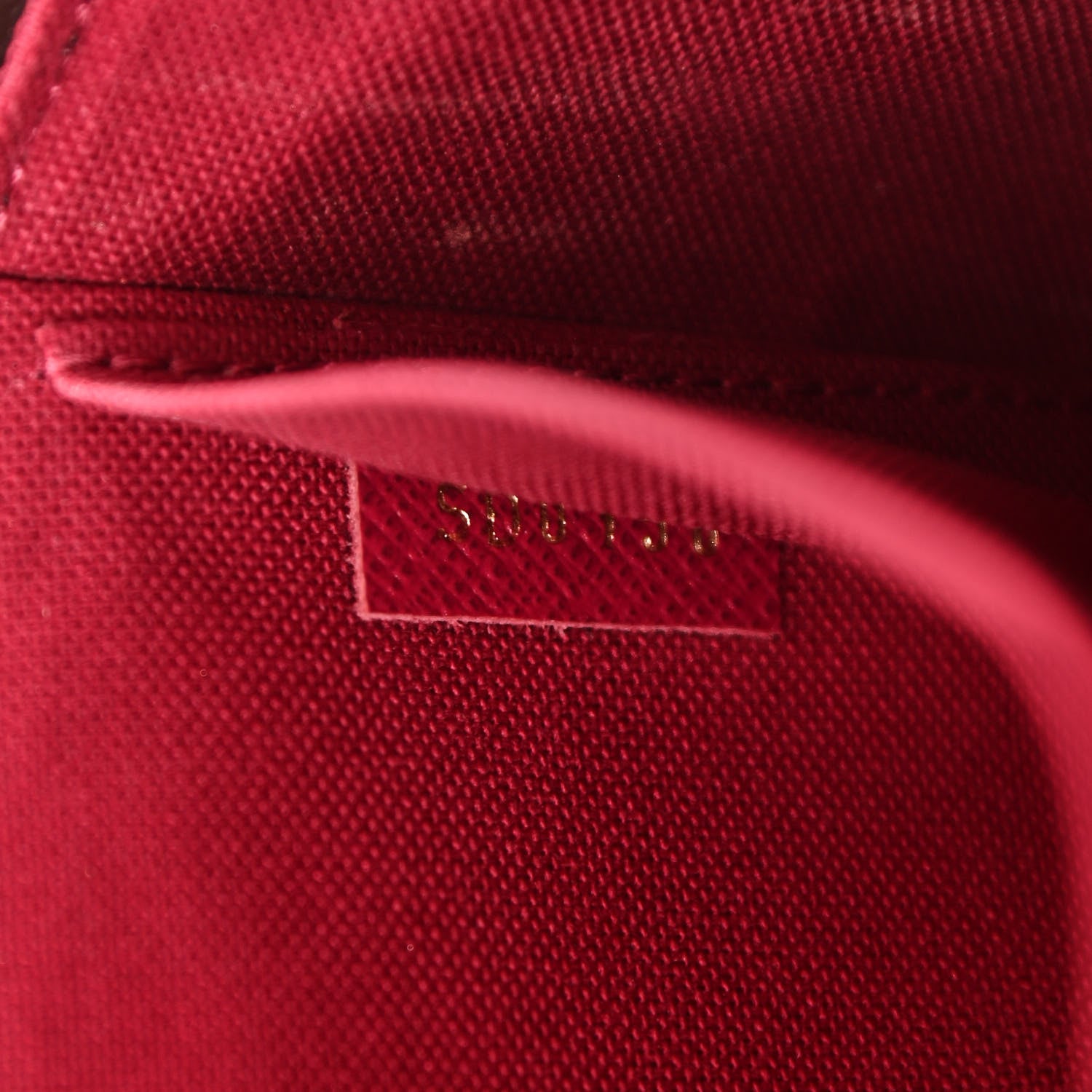 Louis Vuitton Monogram Pochette Felicie Chain Wallet Fuchsia 7 of 11