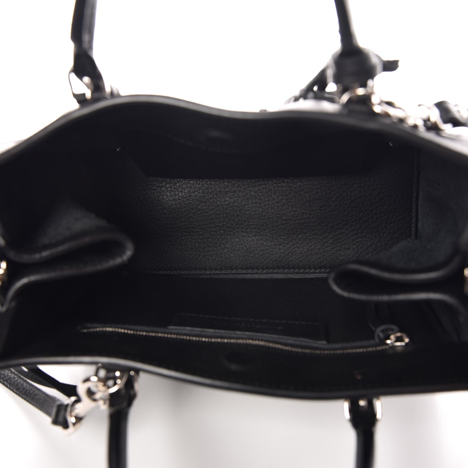 Balenciaga Grained Calfskin Papier Mini A4 Zip Around Tote Black 5 of 7