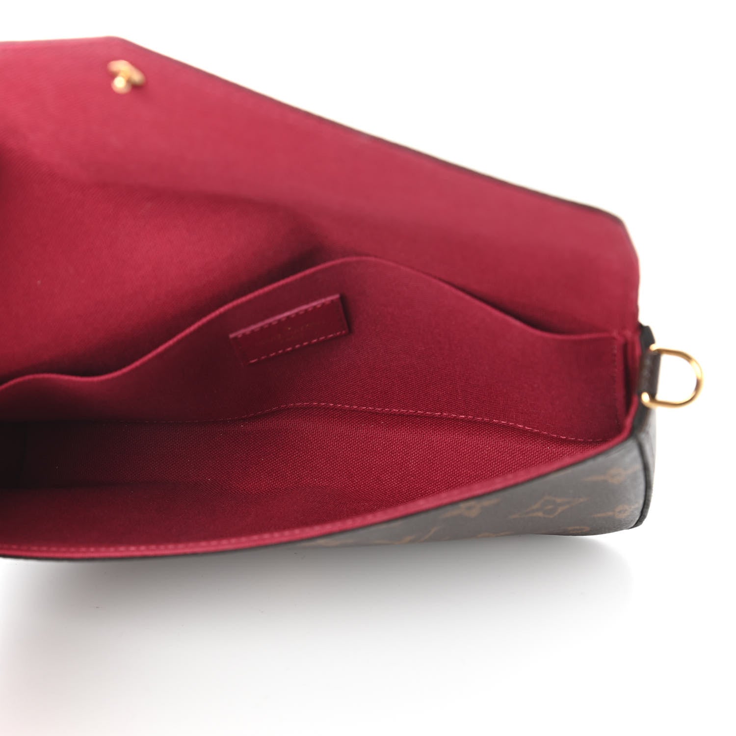 Louis Vuitton Monogram Pochette Felicie Chain Wallet Fuchsia 5 of 11