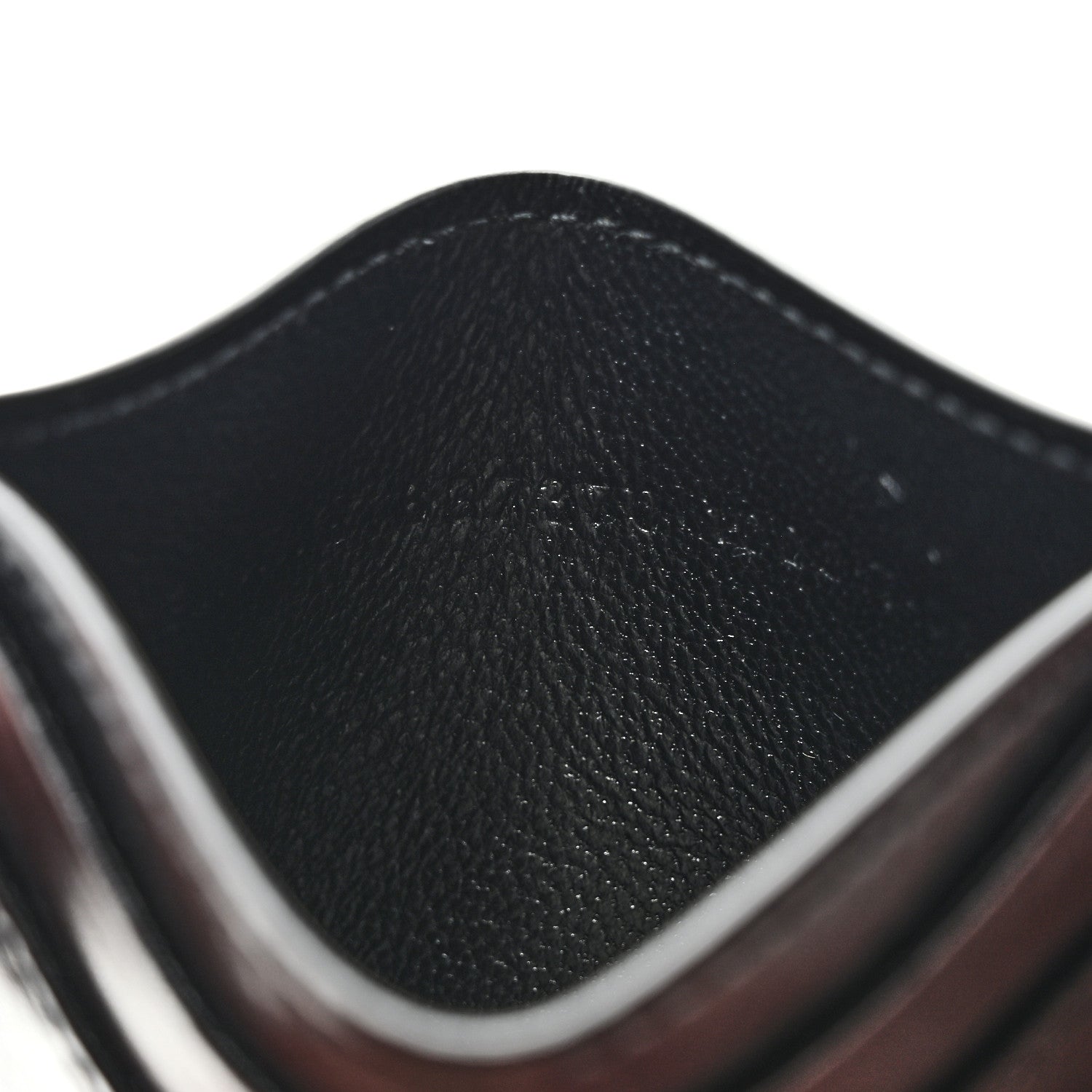 Balenciaga Calfskin Hourglass Card Holder Black 8 of 8
