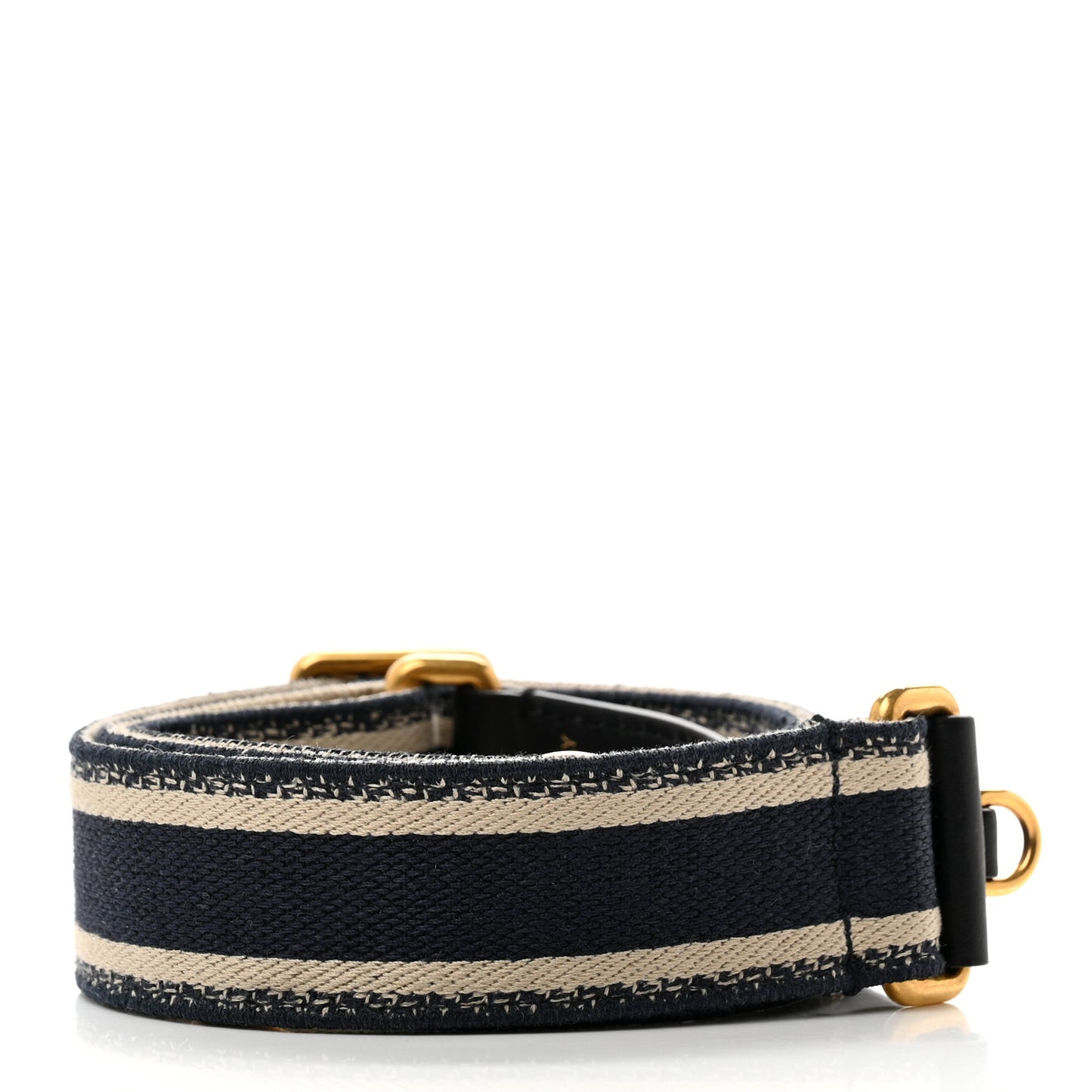 Canvas Embroidered Shoulder Strap Blue