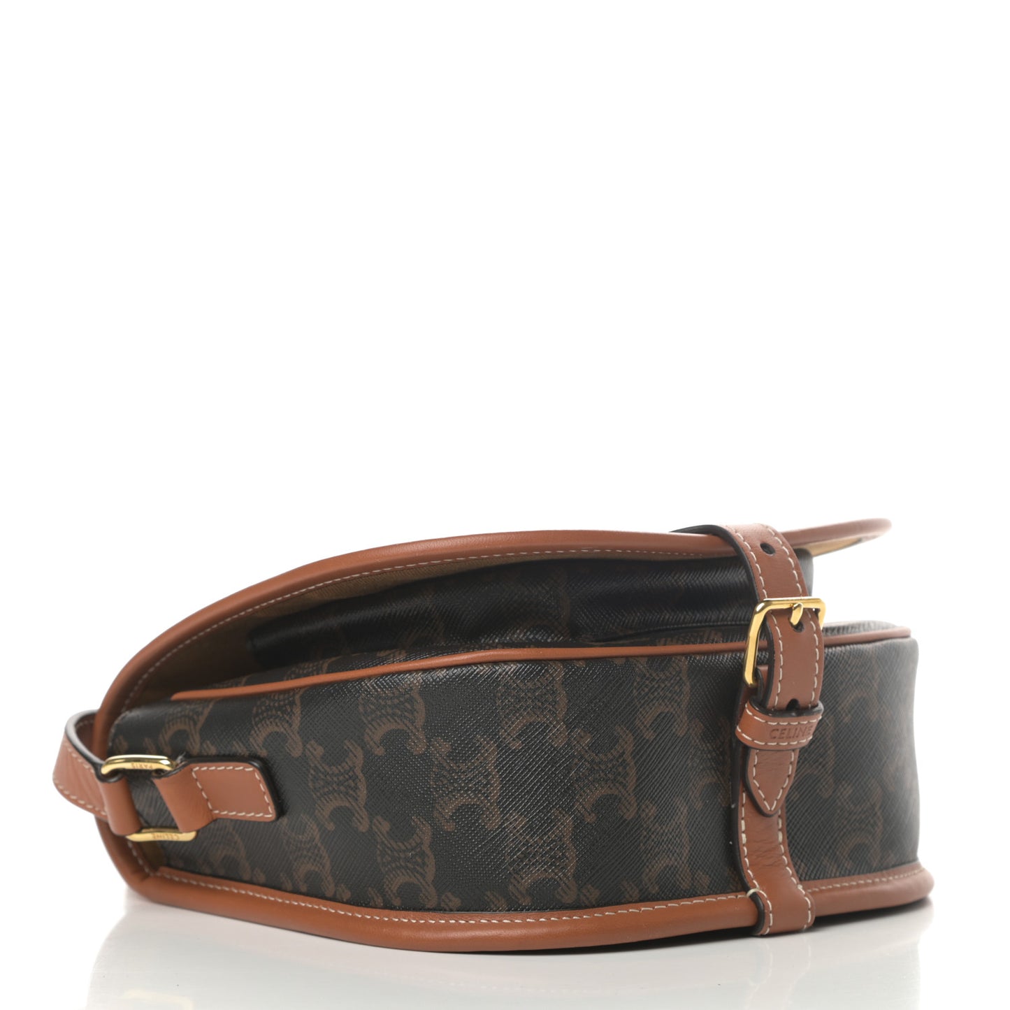 Triomphe Canvas Medium Folco Bag Tan