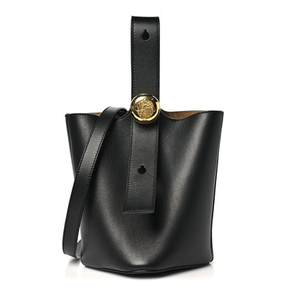 Loewe Smooth Calfskin Mini Pebble Bucket Bag Black 1 of 10