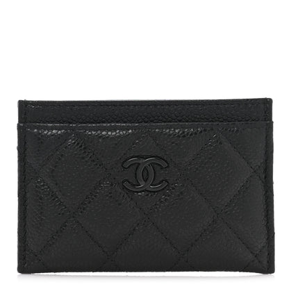 Chanel Caviar Quilted Incognito Card Holder Black 1 of 9