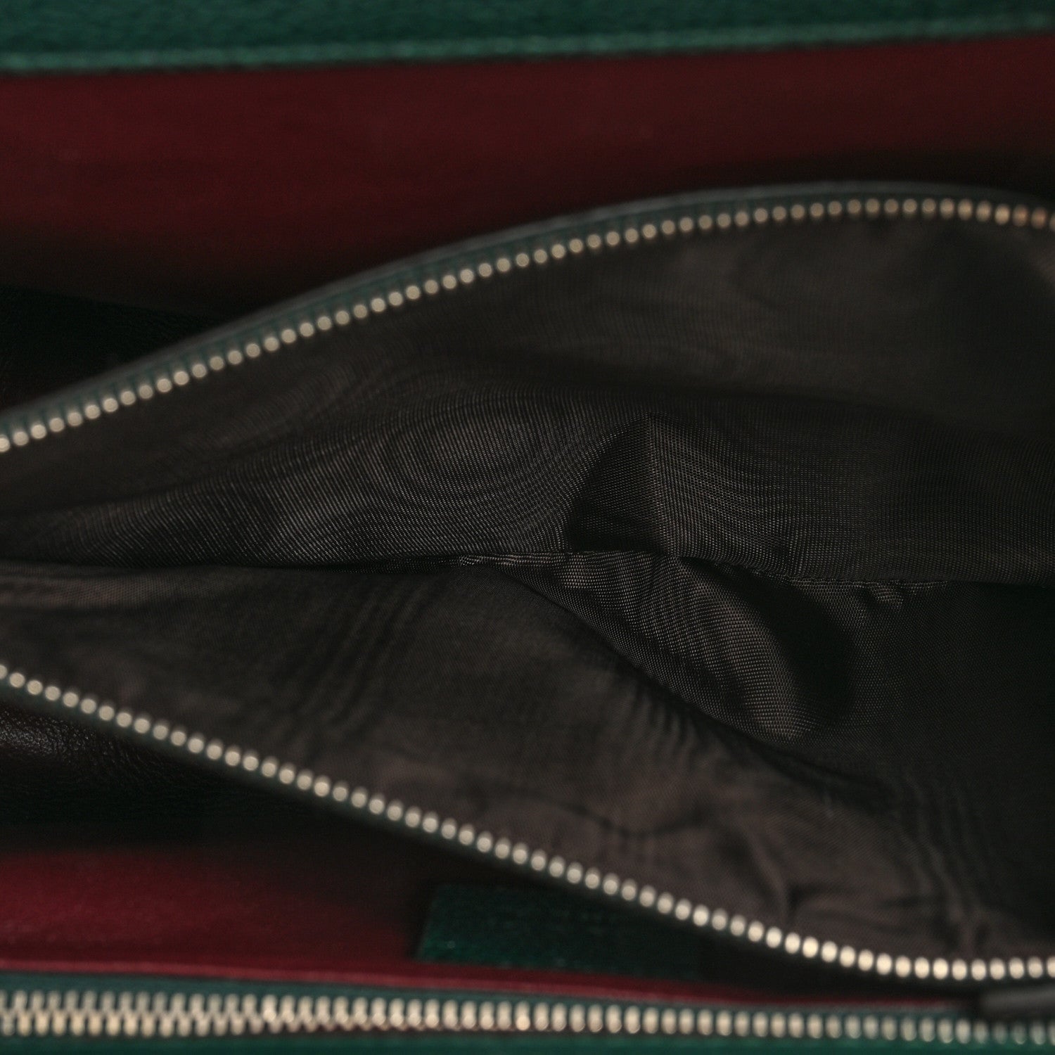 Gucci Grainy Calfskin Small Zumi Top Handle Bag Vintage Green 6 of 17
