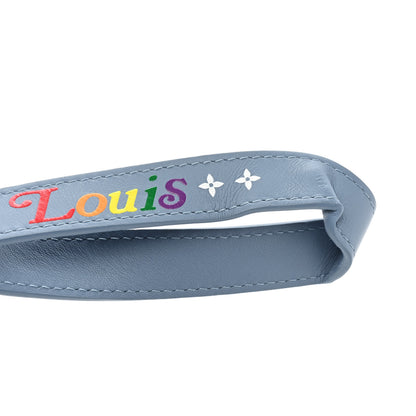 Louis Vuitton Embroidered Monogram Denim New Wave Zipped Pochette Blue 10 of 10