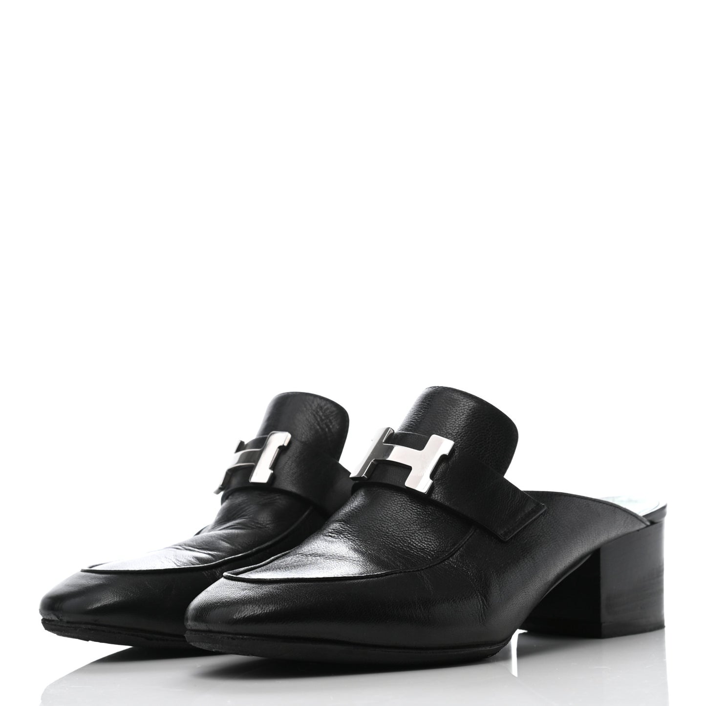 Goatskin Paradis Mules 36 Black