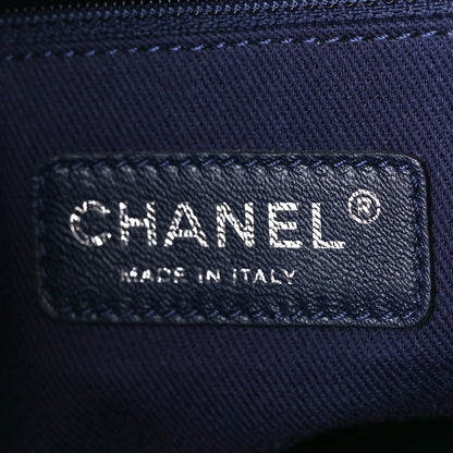 Chanel Iridescent Calfskin Small New Bubble Quilt Tote Dark Grey 6 of 10