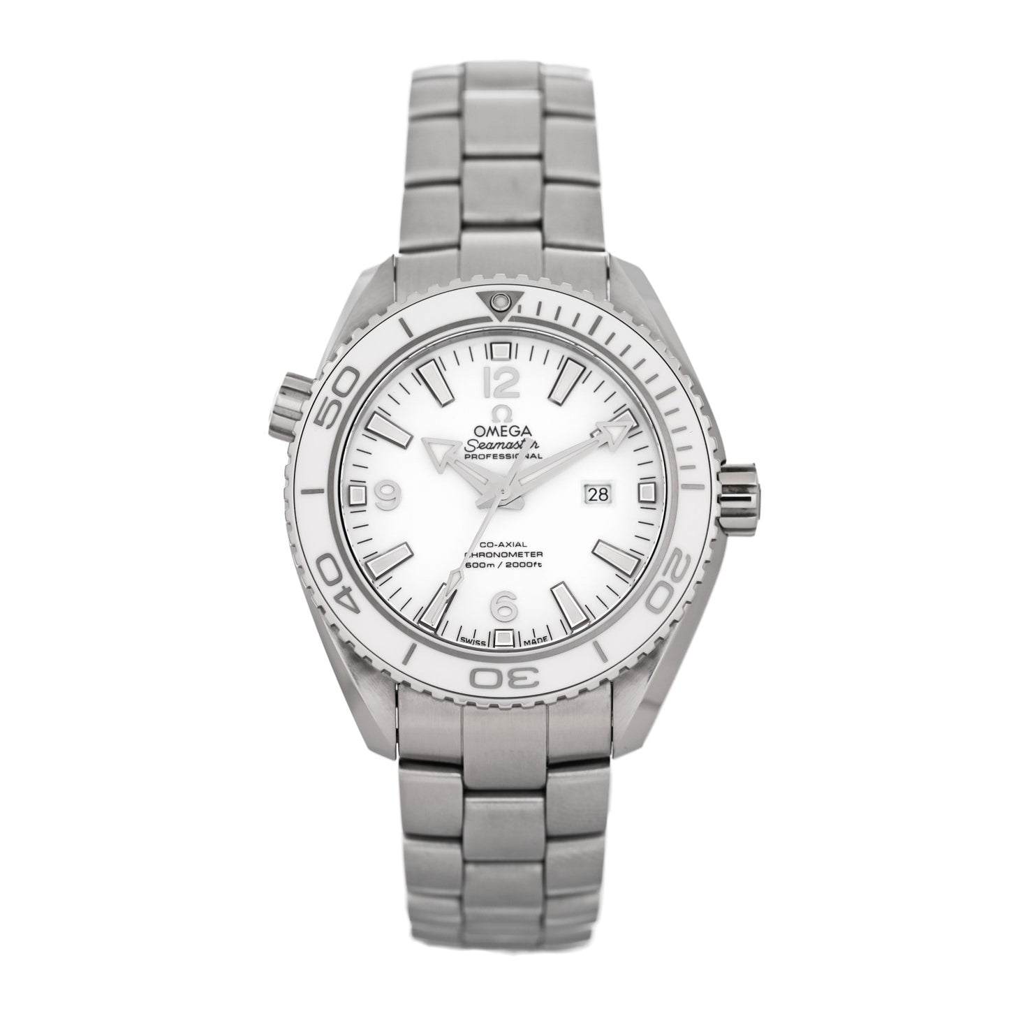 Stainless Steel 37mm Seamaster Planet Ocean Automatic Watch White 232.30.38.20.04.001