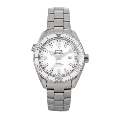 Omega Stainless Steel 37mm Seamaster Planet Ocean Automatic Watch White 232.30.38.20.04.001 1 of 5