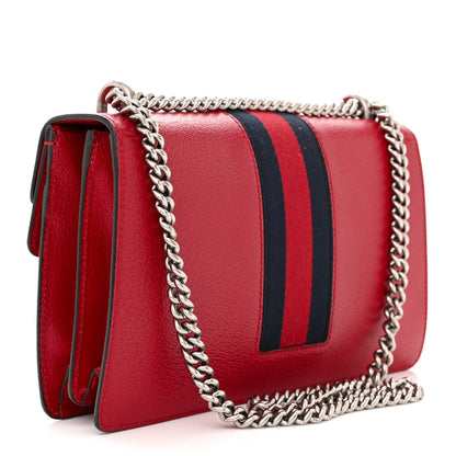 Gucci Calfskin Web Floral Embroidered Small Dionysus Shoulder Bag Hibiscus Red 3 of 16