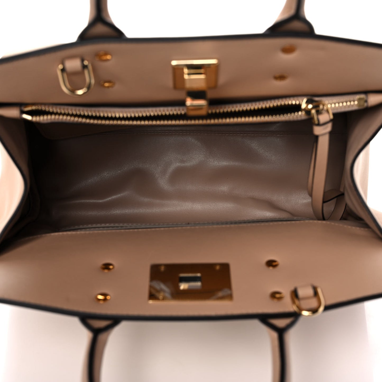Calfskin Medium Studio Bag Almond