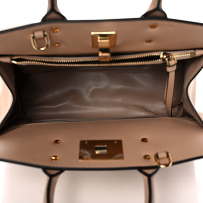Salvatore Ferragamo Calfskin Medium Studio Bag Almond 5 of 9