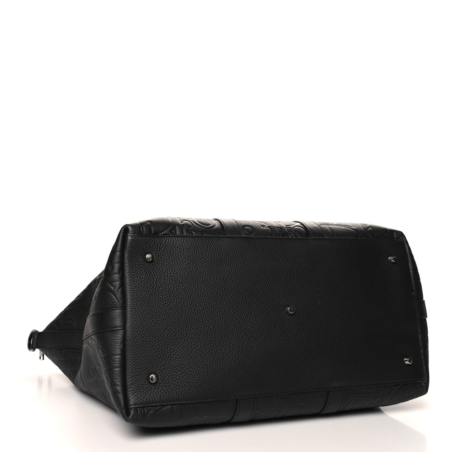 Grained Calfskin Embossed Dior Gravity Weekender 40 Black