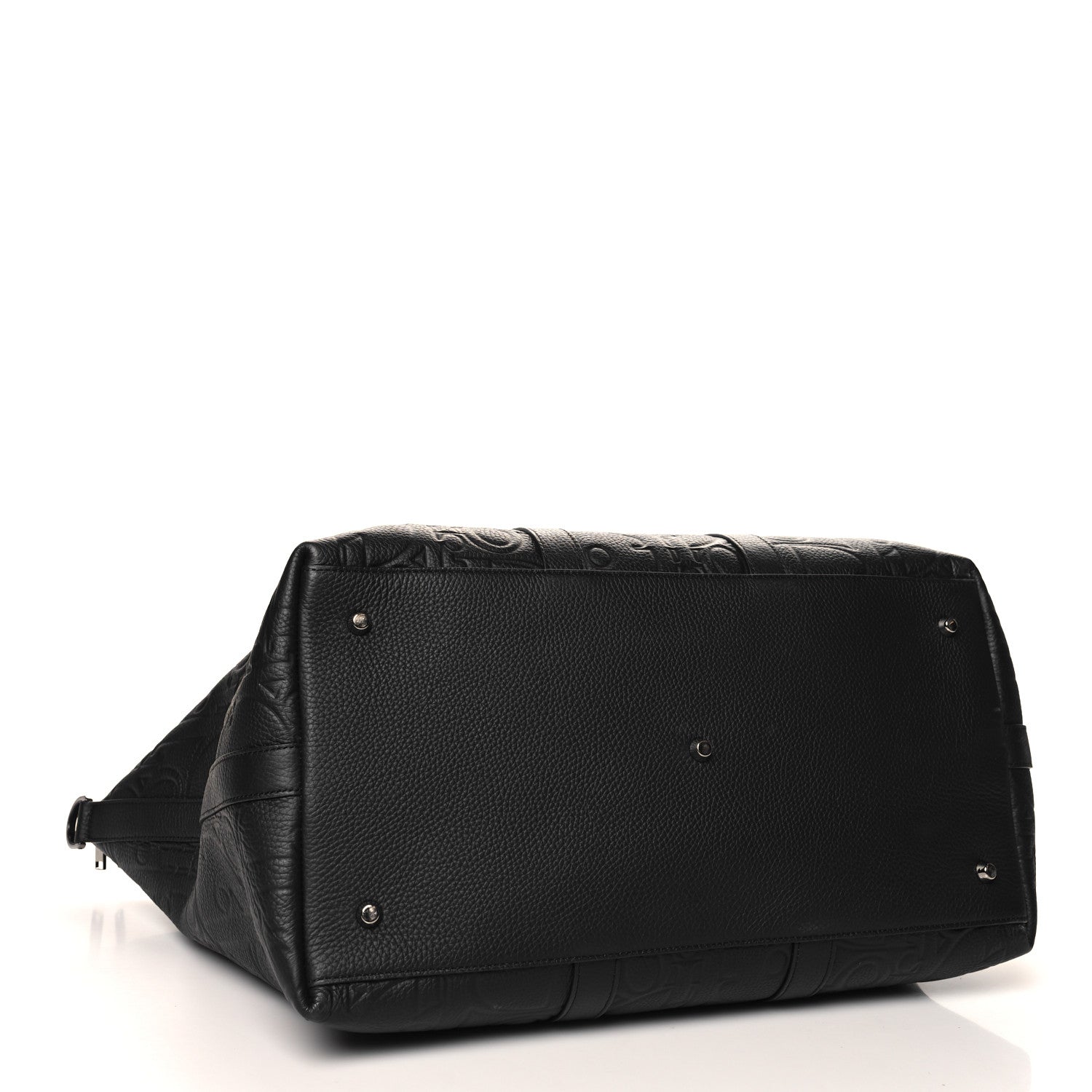 Christian Dior Grained Calfskin Embossed Dior Gravity Weekender 40 Black 3 of 9