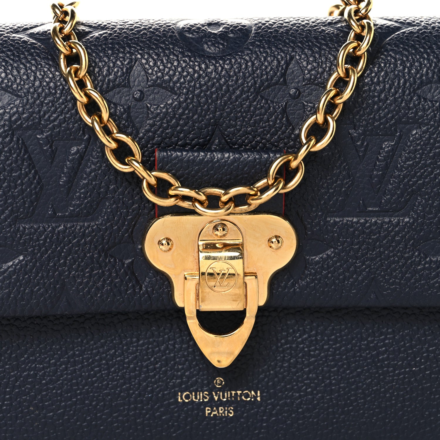 Louis Vuitton Empreinte Vavin Chain Wallet Marine Rouge 7 of 9