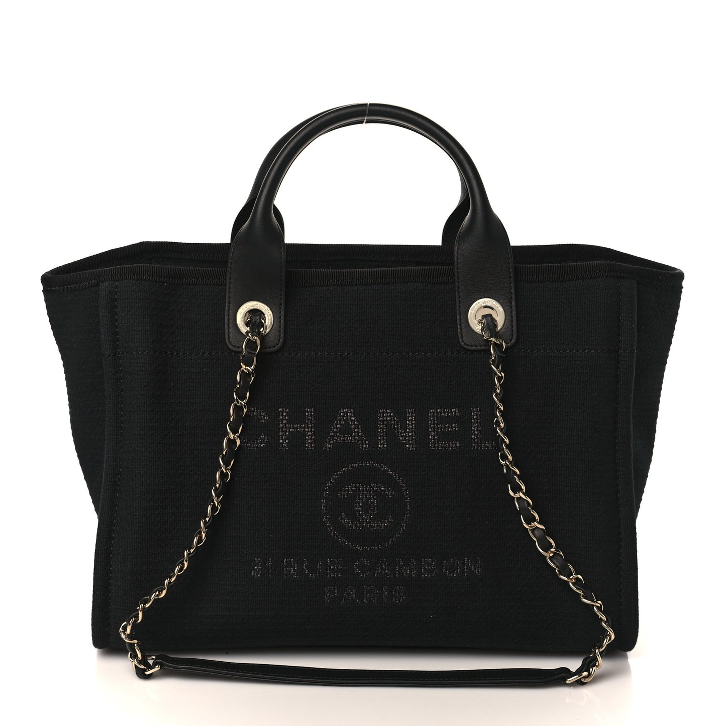 Mixed Fibers Small Deauville Tote Black