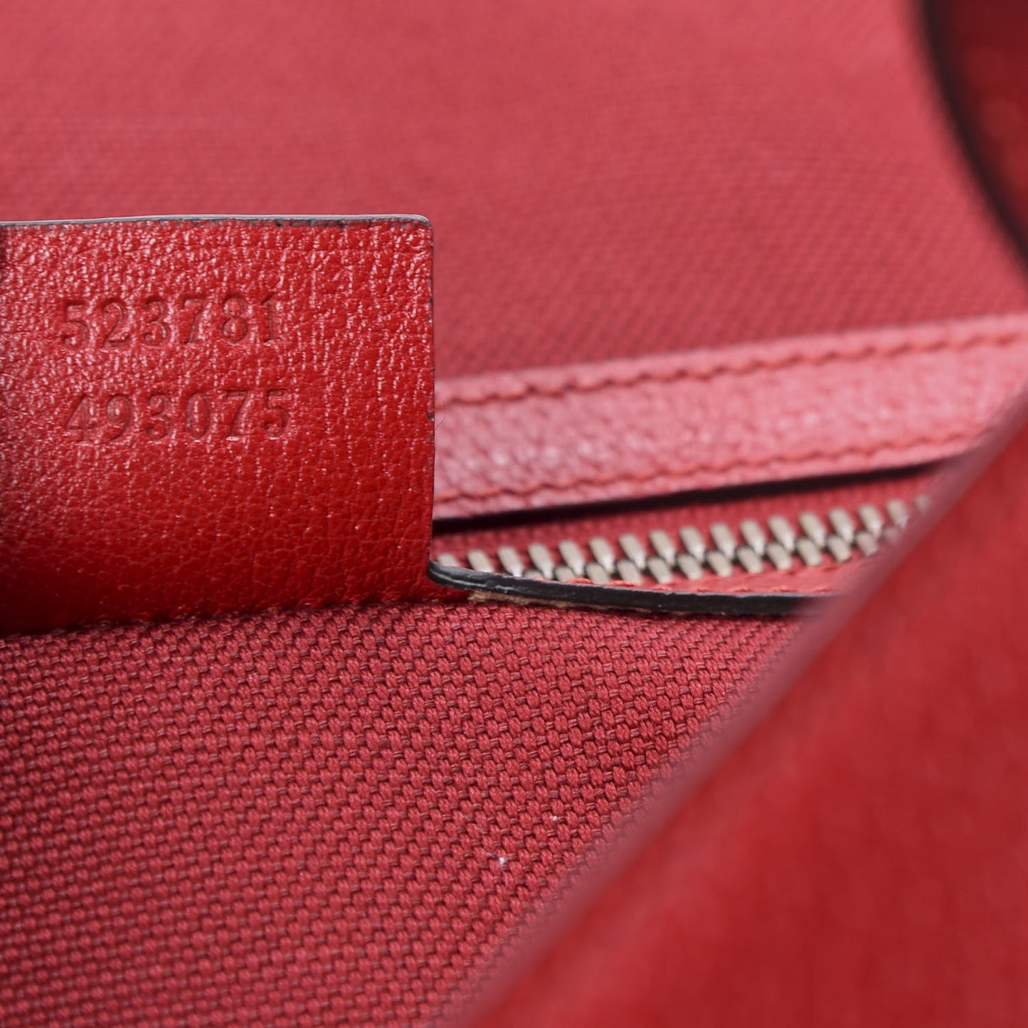 Canvas Calfskin Sylvie Stripe Logo Mens Tote Red White Blue
