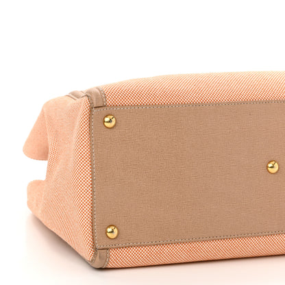 Fendi Canvas Vitello Regular 2Jours Tote Beige 11 of 12