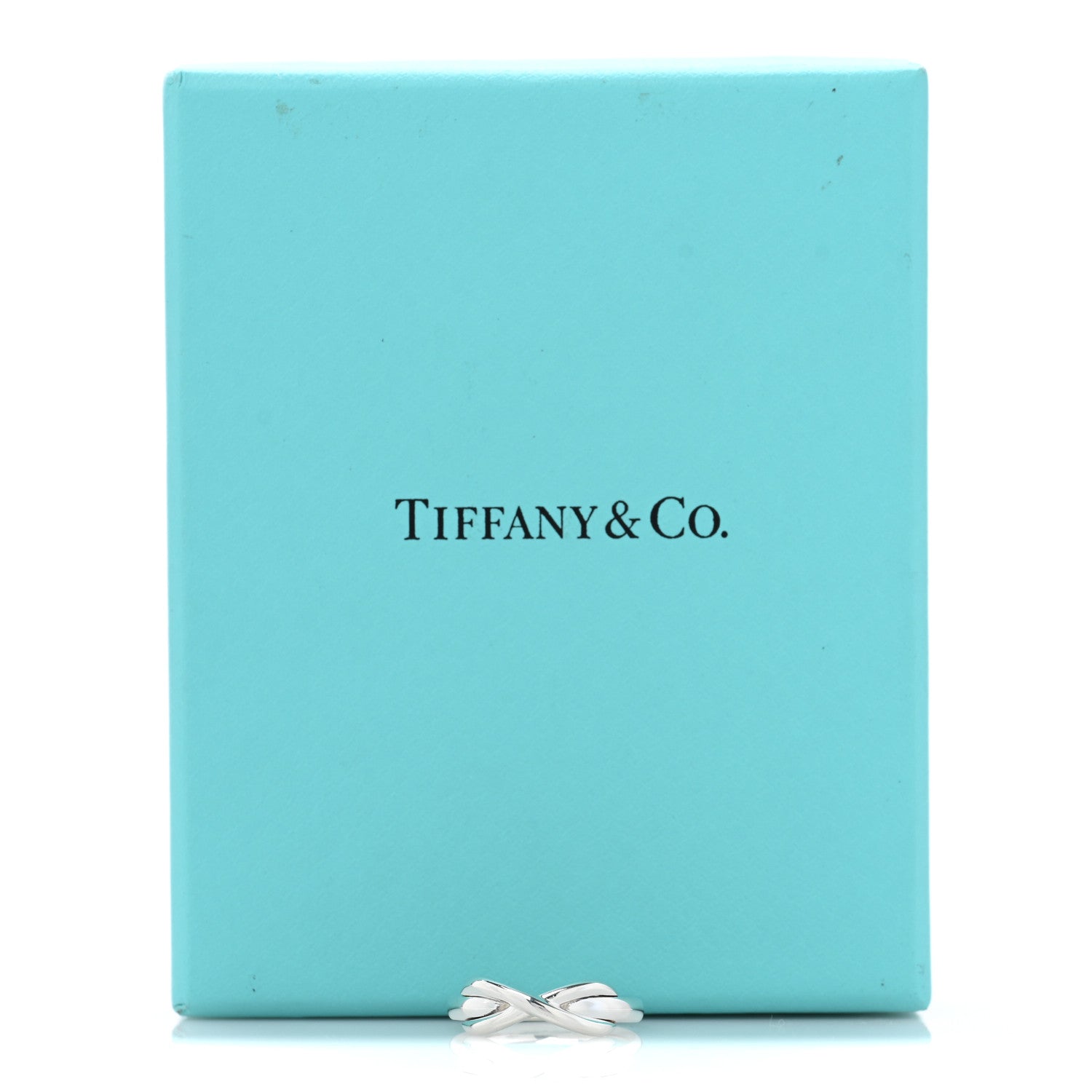 Tiffany Sterling Silver Infinity Ring 49 4.75 5 of 5